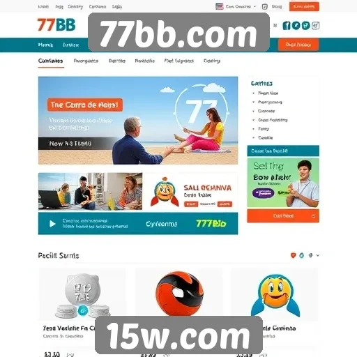 Experiência de usuário no site 77bb.com é destacada